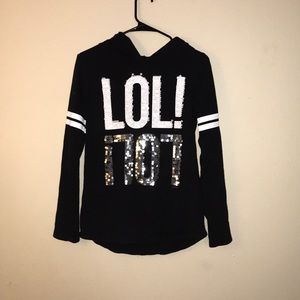 Black LOL! Sweatshirt from justice